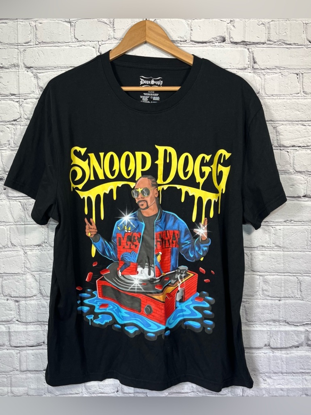 Dogg Supply by Snoop Dogg Graphic T Shirt DOGGY STYLE Mens Size XL Black Rap